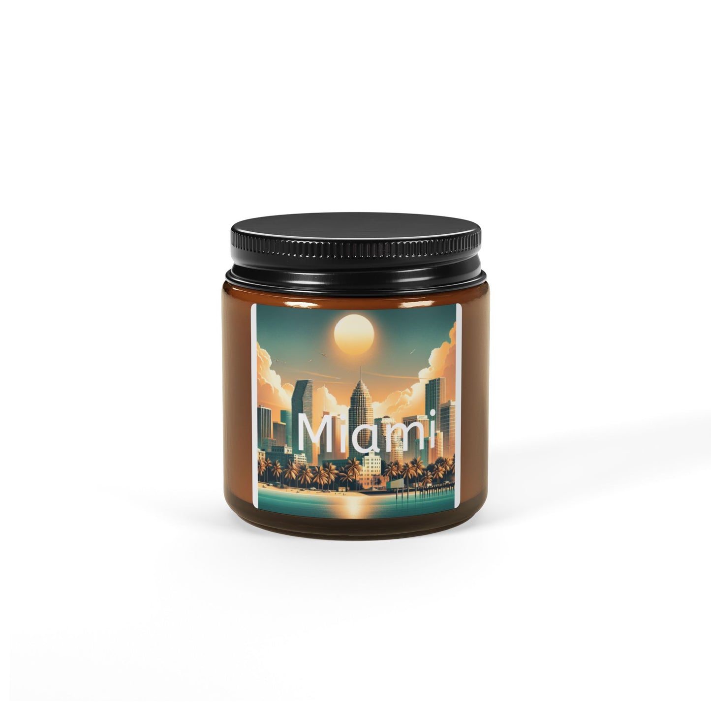 Miami Skyline Soy Wax Candle - Light Up the Magic City