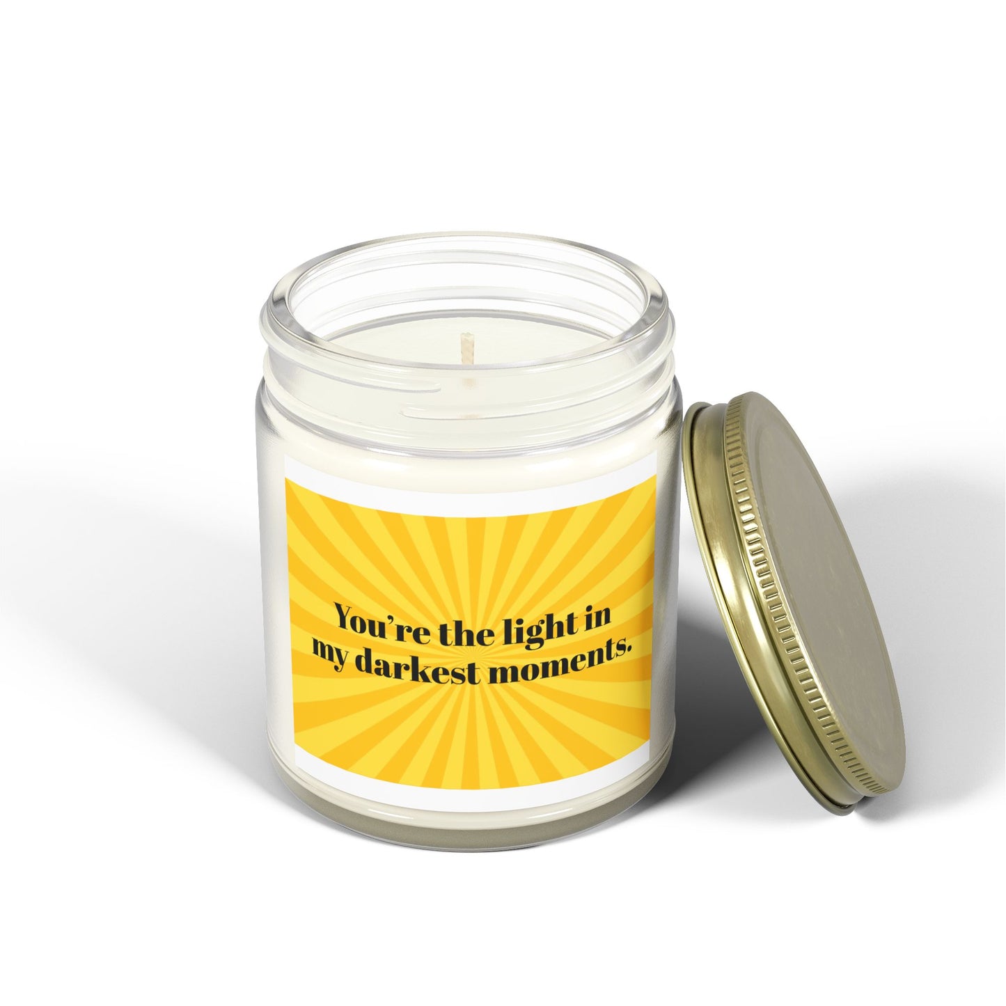 You’re the Light in My Darkest Moments – Coconut Apricot Wax Candle – 4oz & 9oz – 9 Scent Options