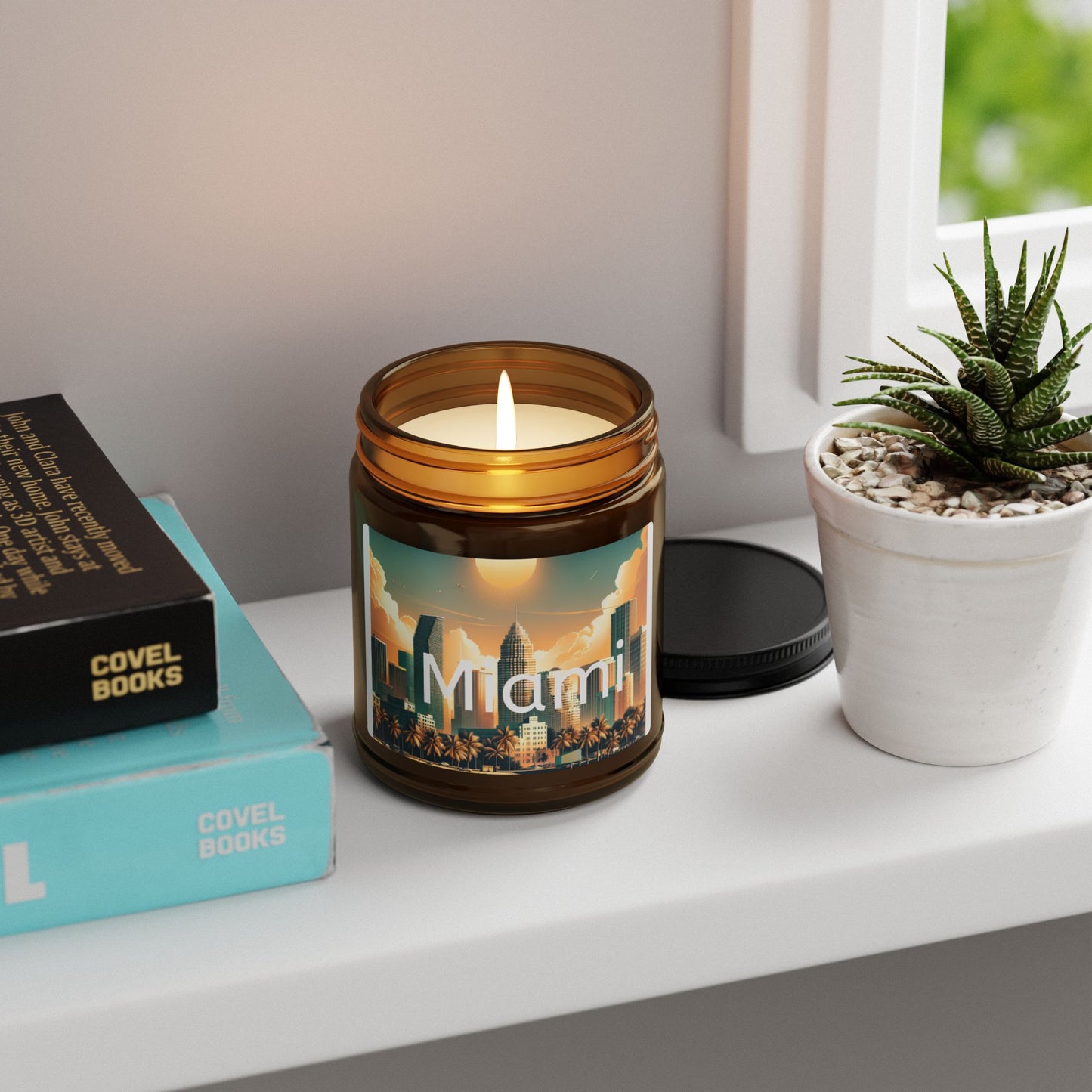 Miami Skyline Soy Wax Candle - Light Up the Magic City