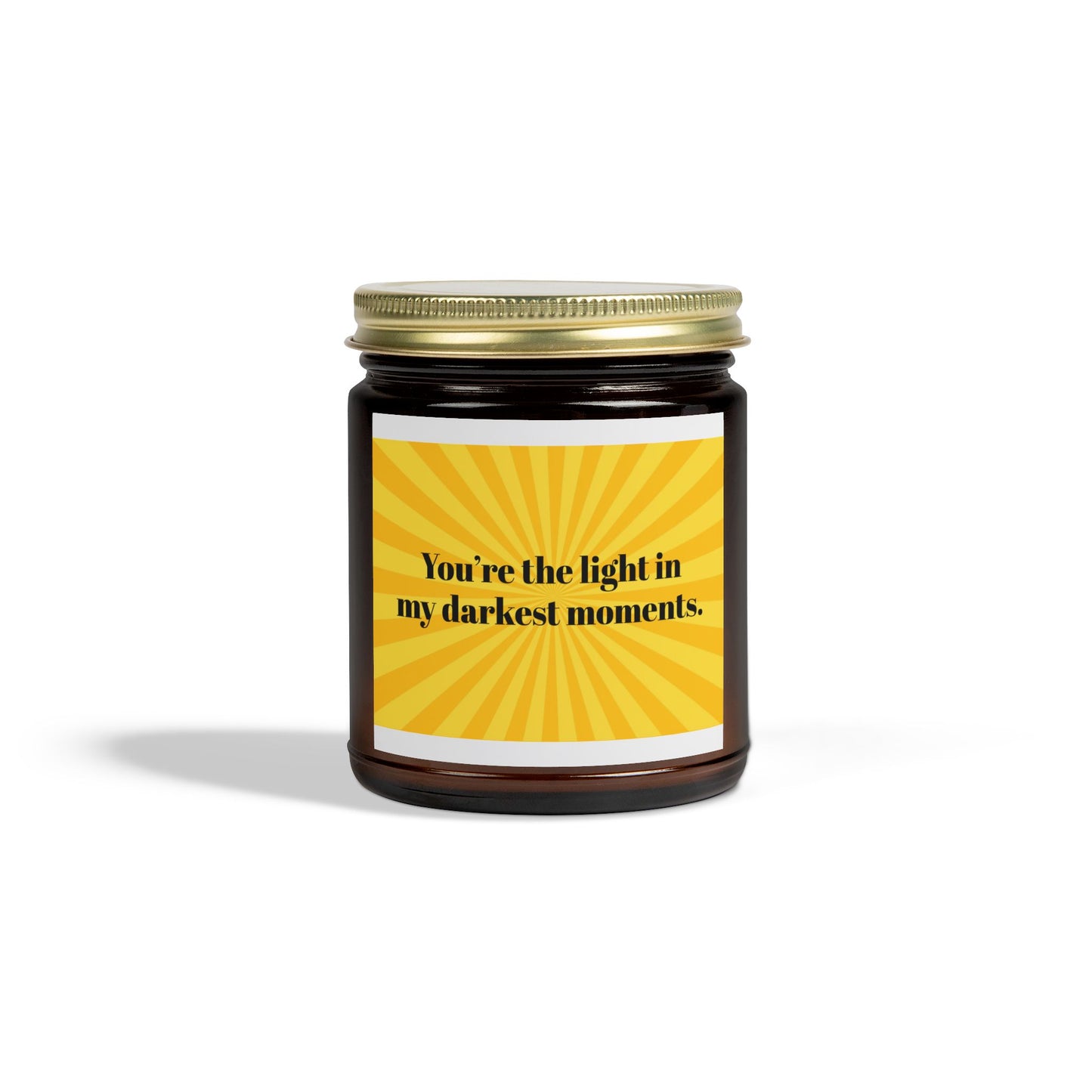 You’re the Light in My Darkest Moments – Coconut Apricot Wax Candle – 4oz & 9oz – 9 Scent Options