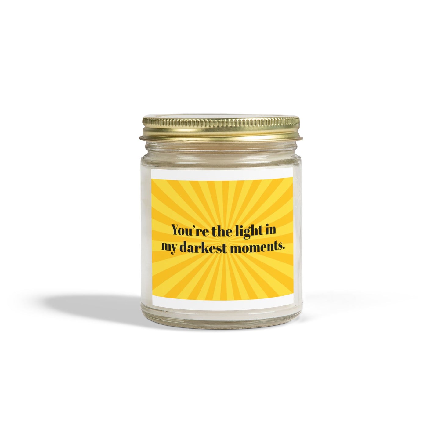 You’re the Light in My Darkest Moments – Coconut Apricot Wax Candle – 4oz & 9oz – 9 Scent Options