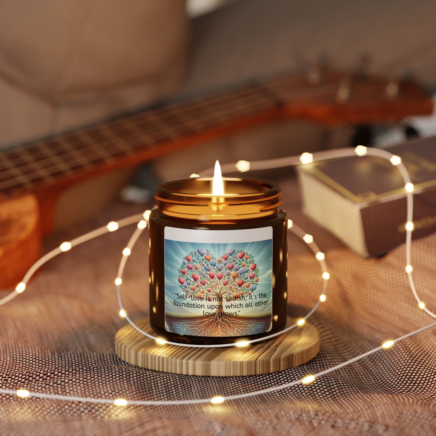 Self-Love Soy Candle – 4oz & 5oz | Inspiring Quote & 5 Soothing Scents
