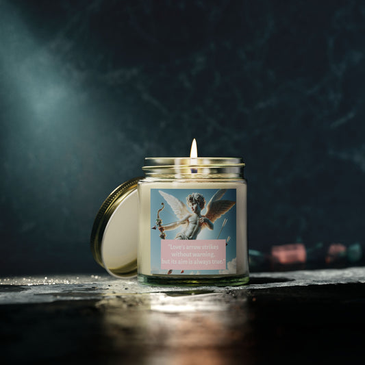 "Cupid’s Light Coconut Apricot Wax Candle – Love’s Glow" (4oz, 9oz)