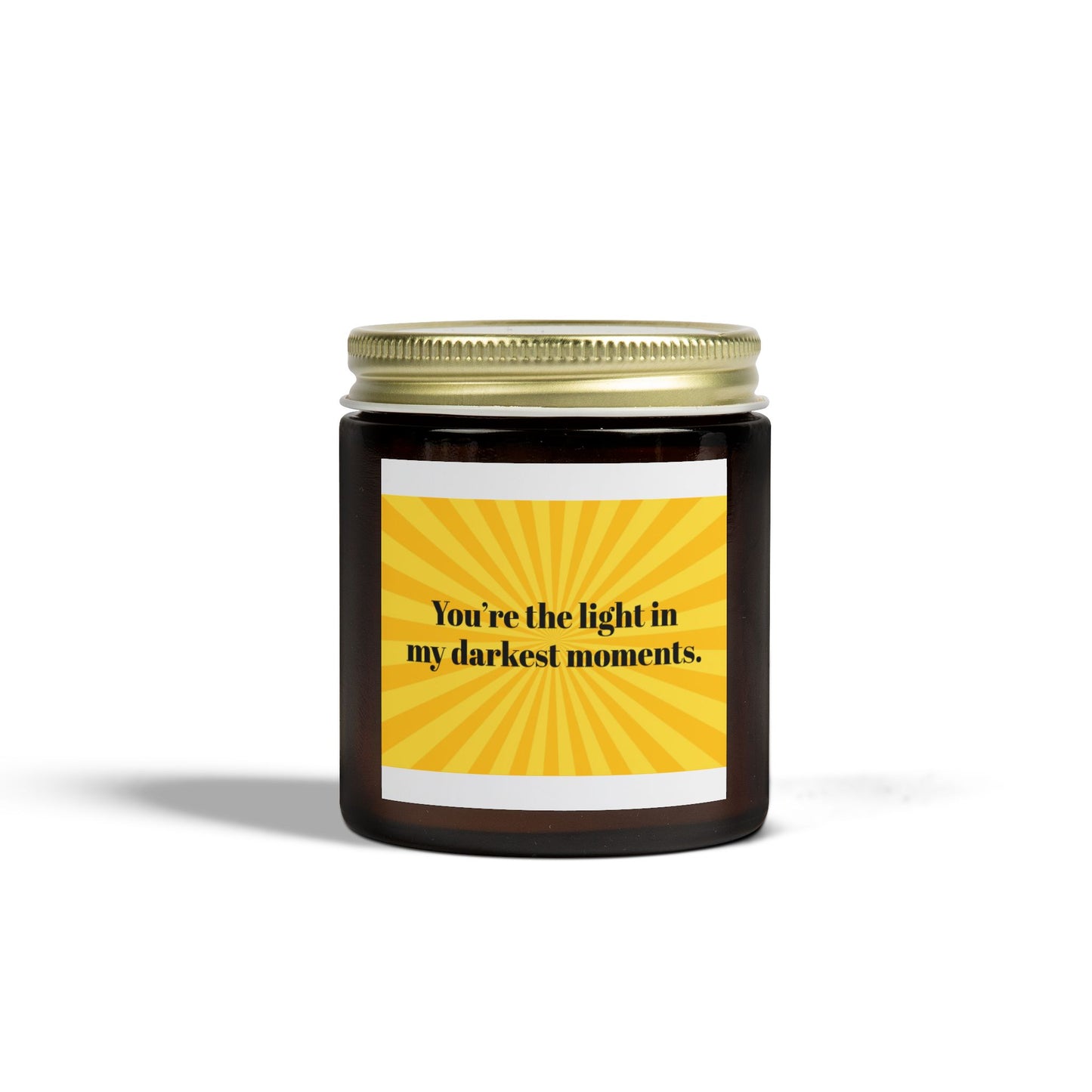 You’re the Light in My Darkest Moments – Coconut Apricot Wax Candle – 4oz & 9oz – 9 Scent Options