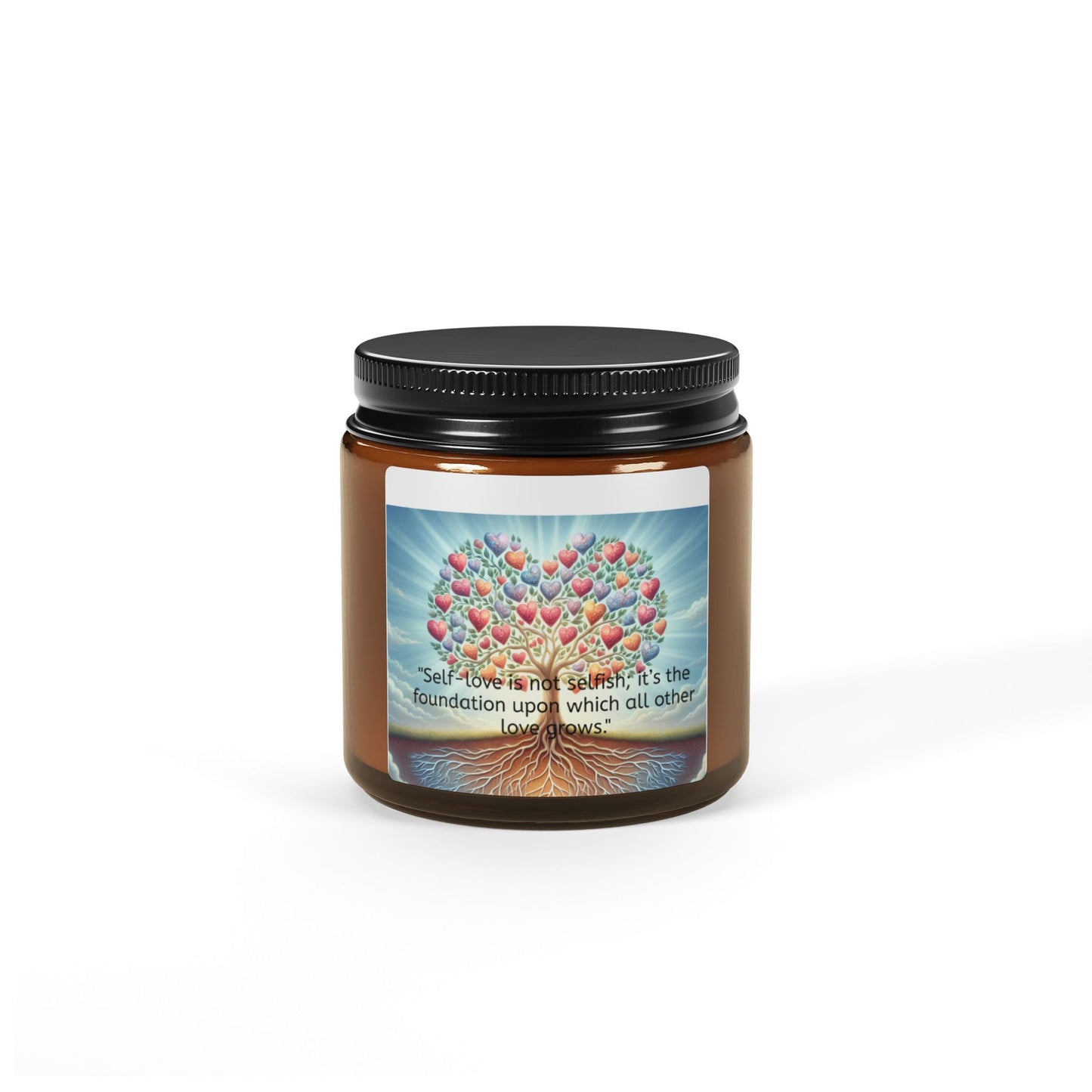 Self-Love Soy Candle – 4oz & 5oz | Inspiring Quote & 5 Soothing Scents