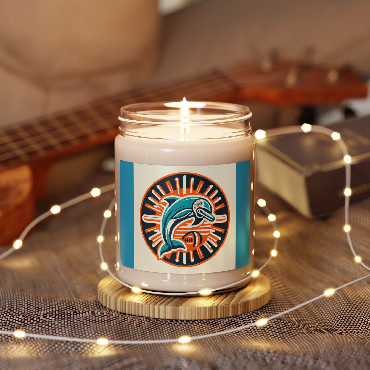 Miami Dolphins Soy Wax Candle - Ignite Your Team Spirit