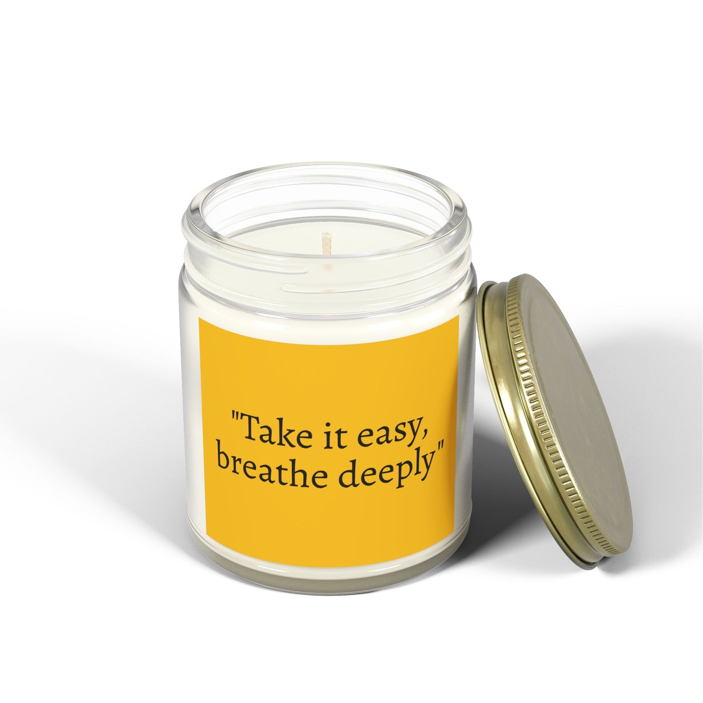 Inspirational Quoted Scented Coconut Apricot Candles