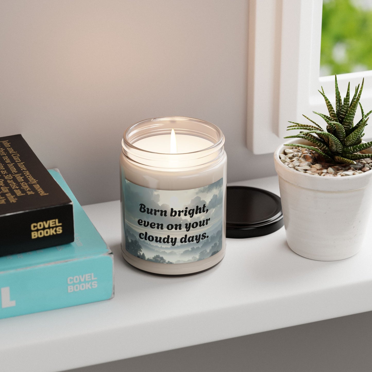 Soy Candle – Burn Bright, Even on Your Cloudy Days – Uplifting & Aromatic 9oz