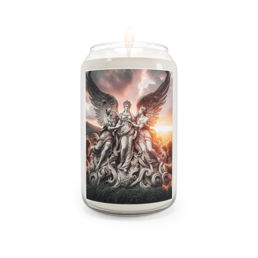 Roman Angel Statues Candle - Timeless Elegance and Heavenly Glow