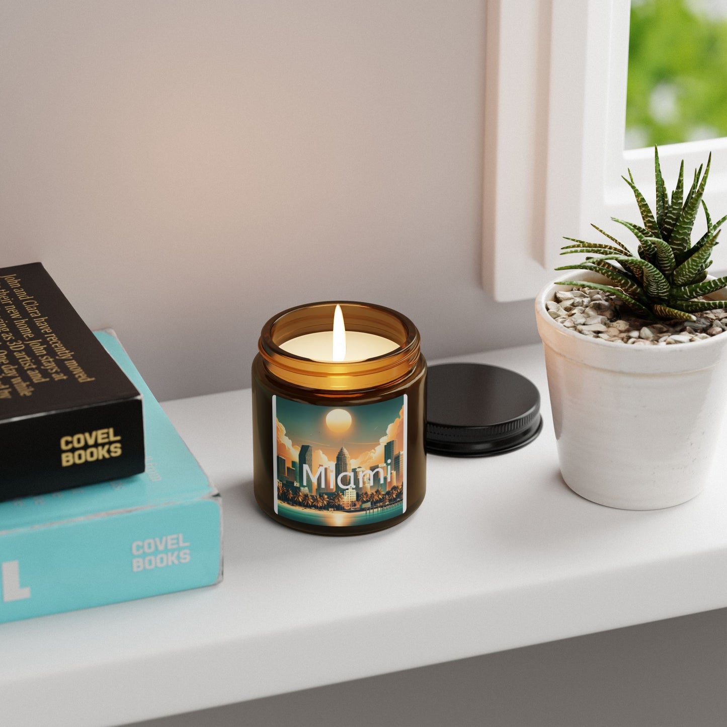 Miami Skyline Soy Wax Candle - Light Up the Magic City