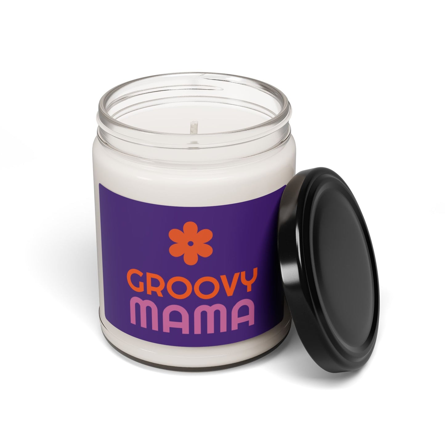 Groovy Mama Soy Wax Candle - Peace, Love, & Scents 9 oz