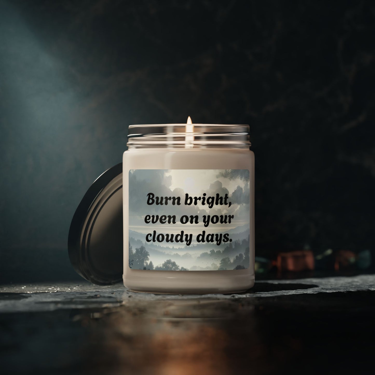 Soy Candle – Burn Bright, Even on Your Cloudy Days – Uplifting & Aromatic 9oz