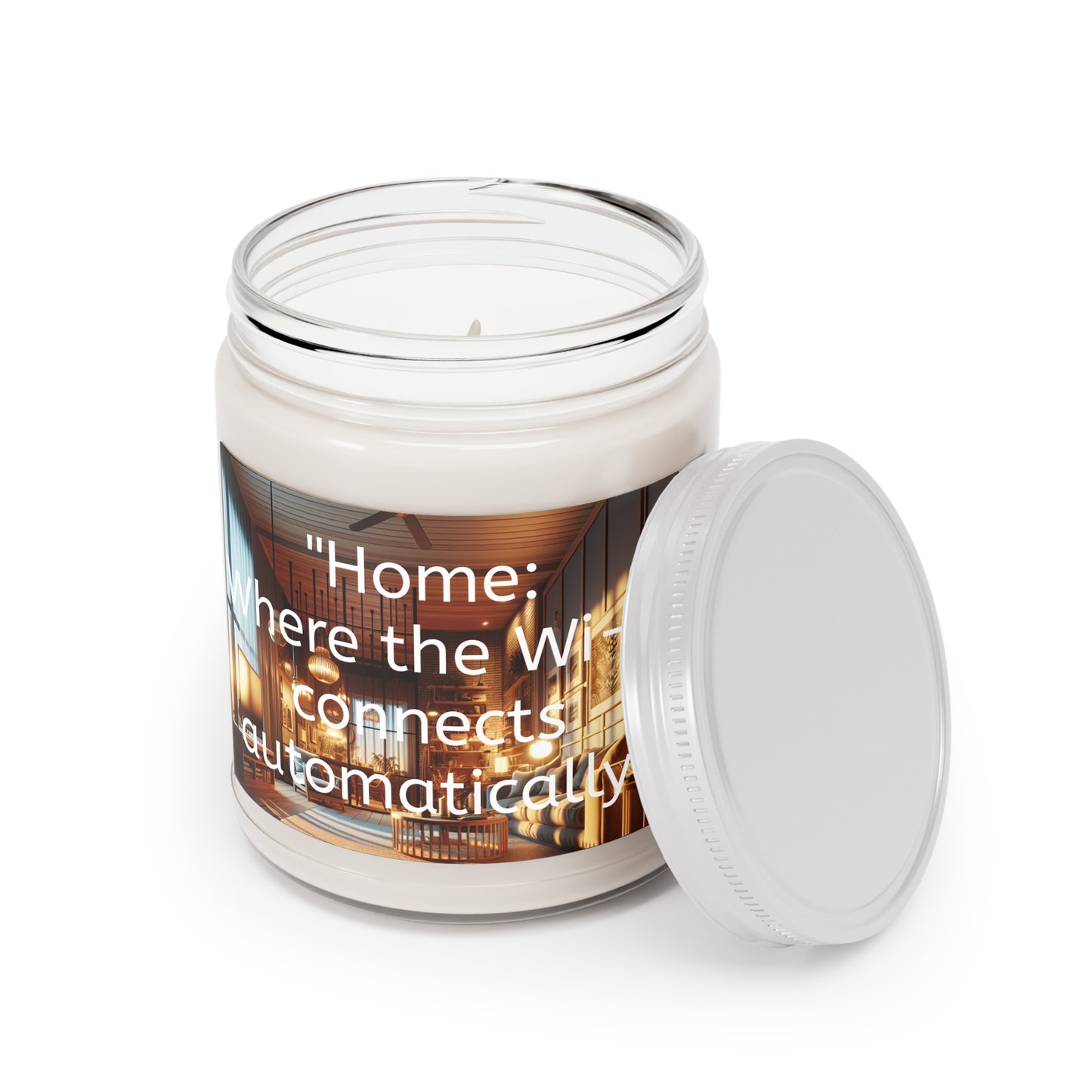 Home: Is Where The Wifi Connects Automatically" Soy Wax Candles, 9oz