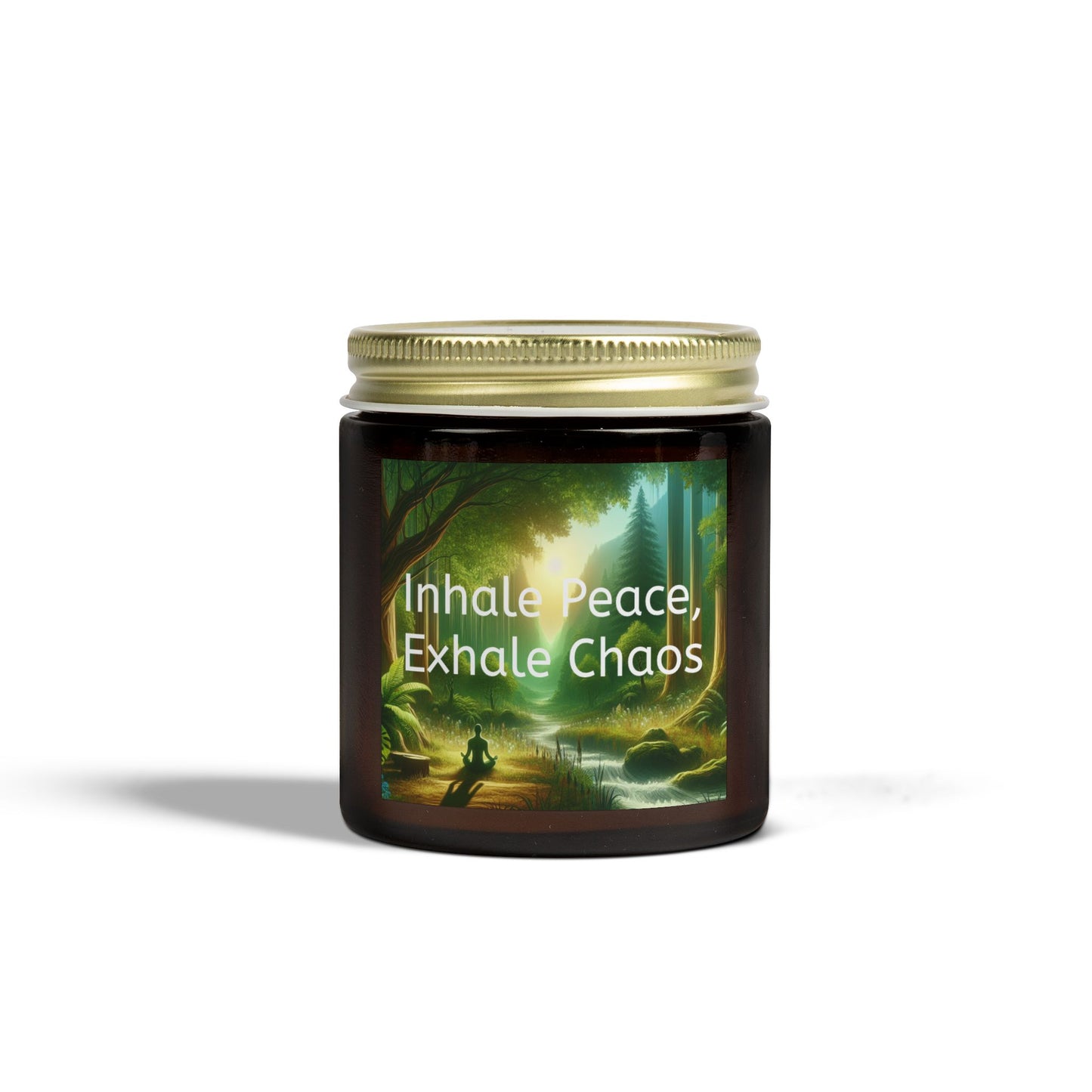 Powerful Quote Inhale Peace, Exhale Chaos Coconut Apricot Wax Candles | 9 Scents