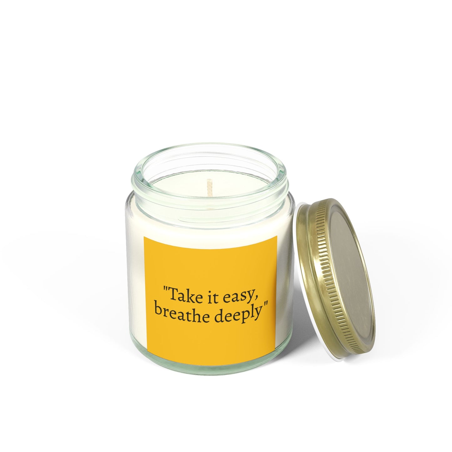 Inspirational Quoted Scented Coconut Apricot Candles