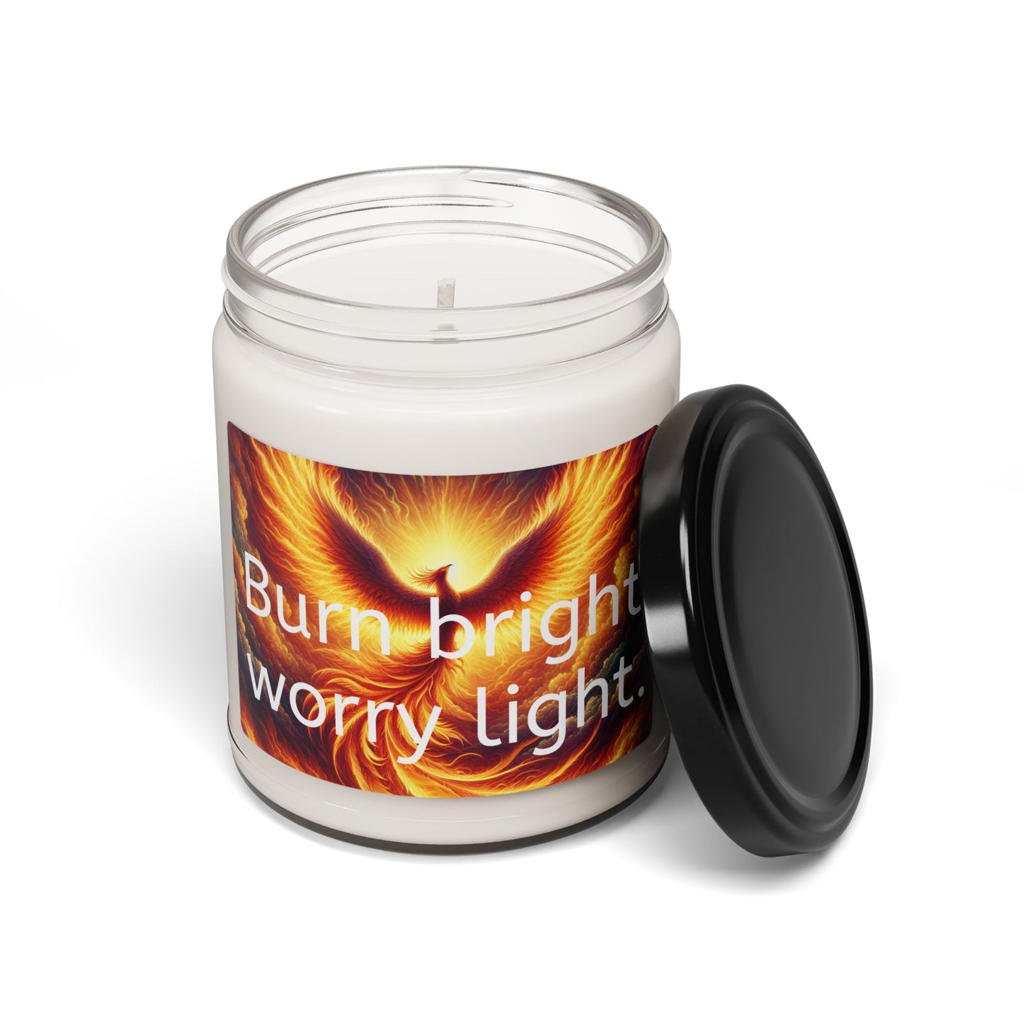 "Burn Bright, Worry Light" Soy Candle, 9oz | 10 Scents