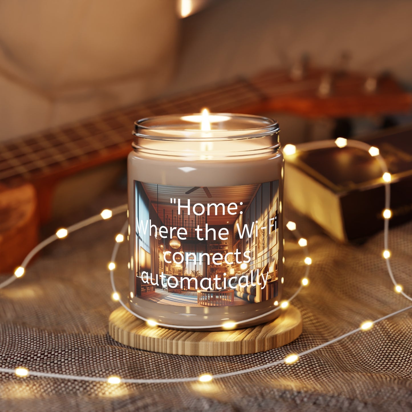 Home: Is Where The Wifi Connects Automatically" Soy Wax Candles, 9oz