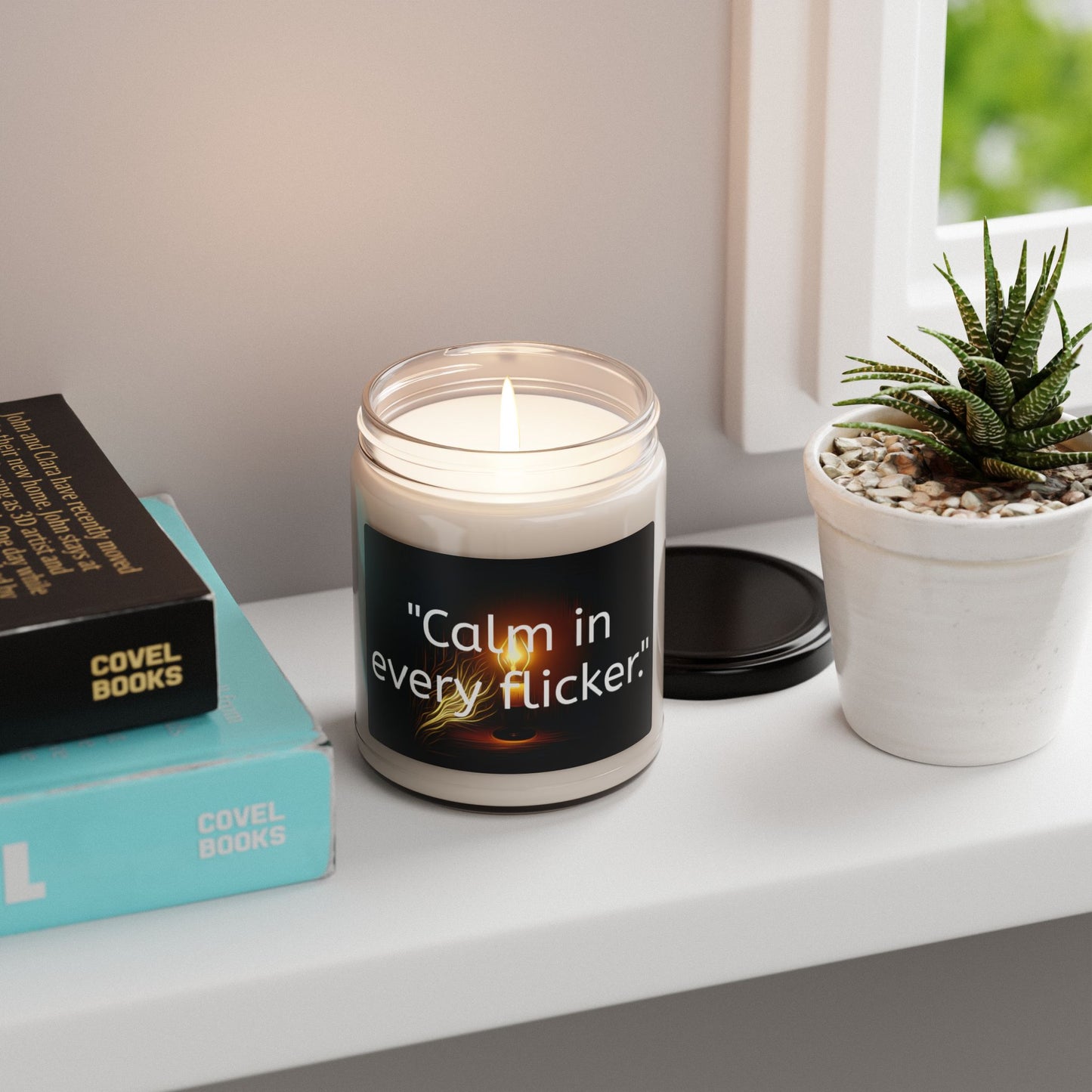 "Calm in Every Flicker" Soy Candle, 9oz