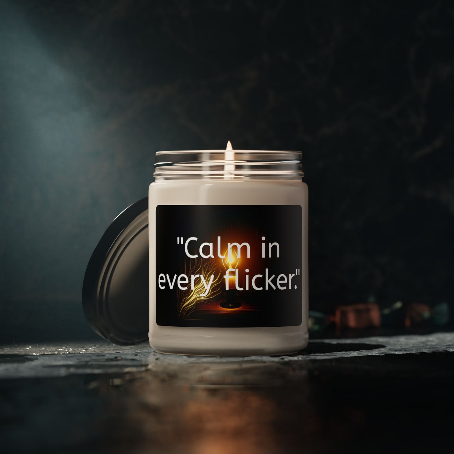 "Calm in Every Flicker" Soy Candle, 9oz