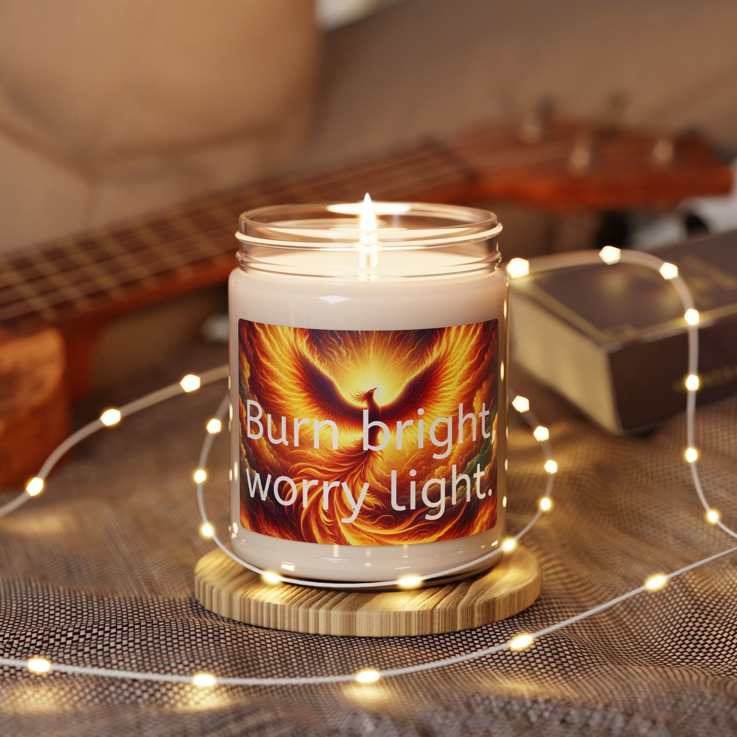 "Burn Bright, Worry Light" Soy Candle, 9oz | 10 Scents