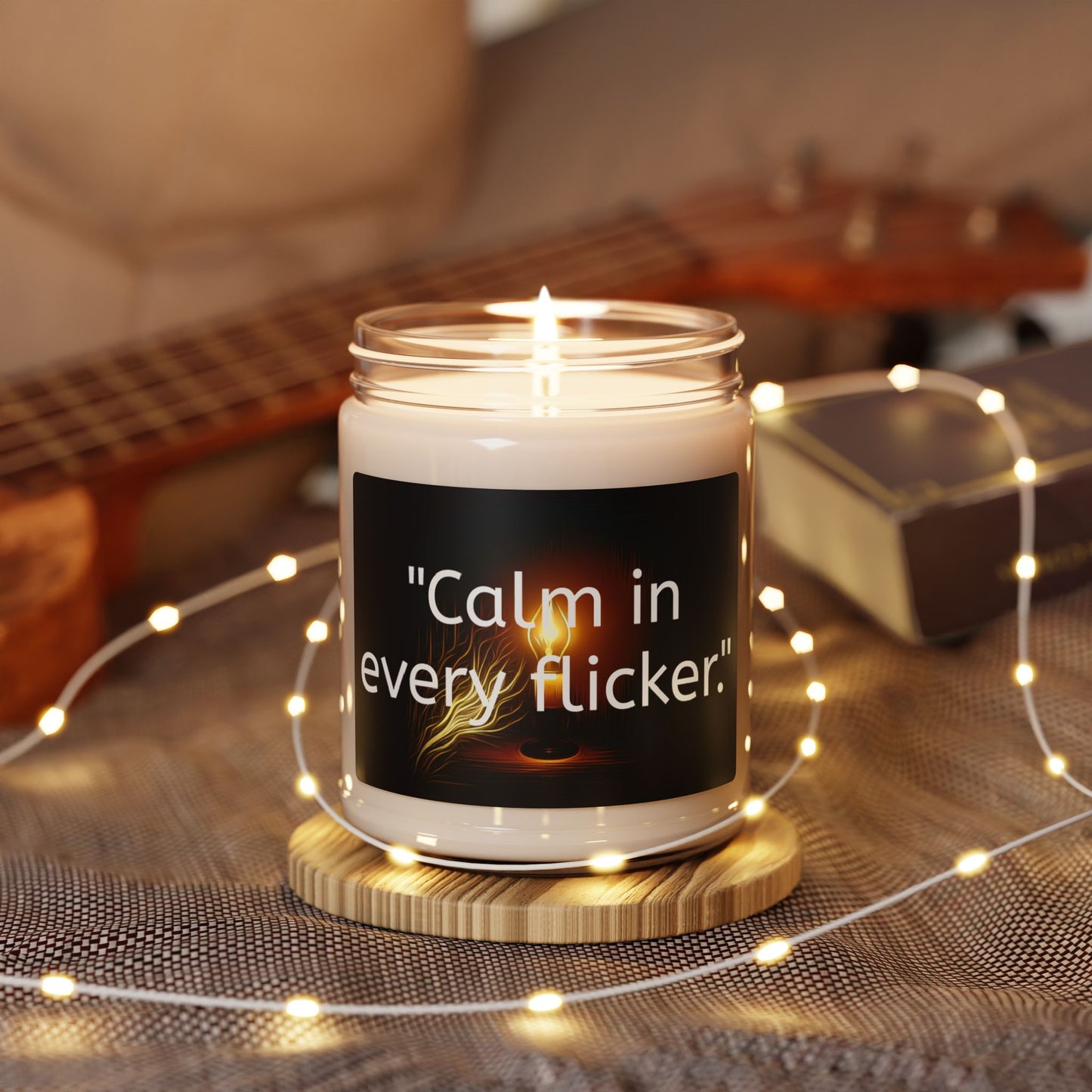 "Calm in Every Flicker" Soy Candle, 9oz