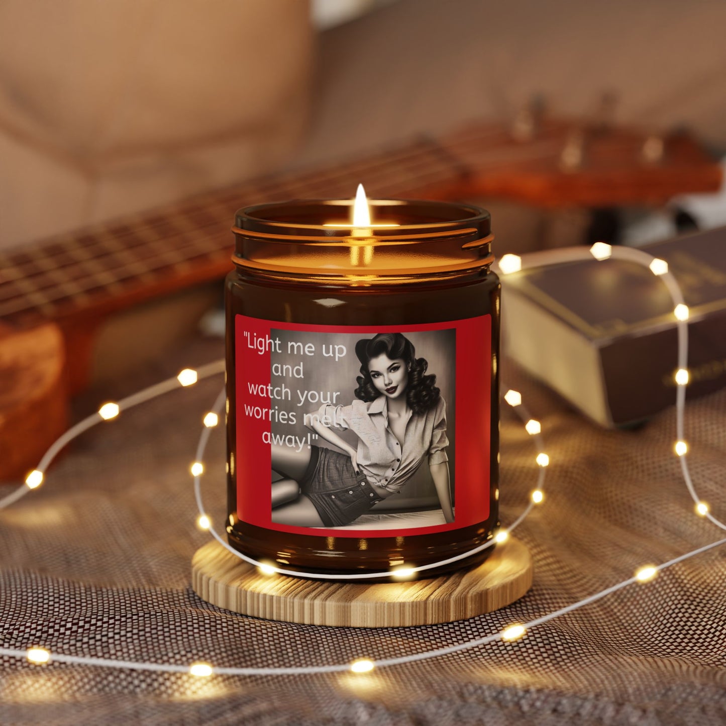 Pin-Up Girl Soy Wax Candle - Vintage Vibes, Modern Comfort