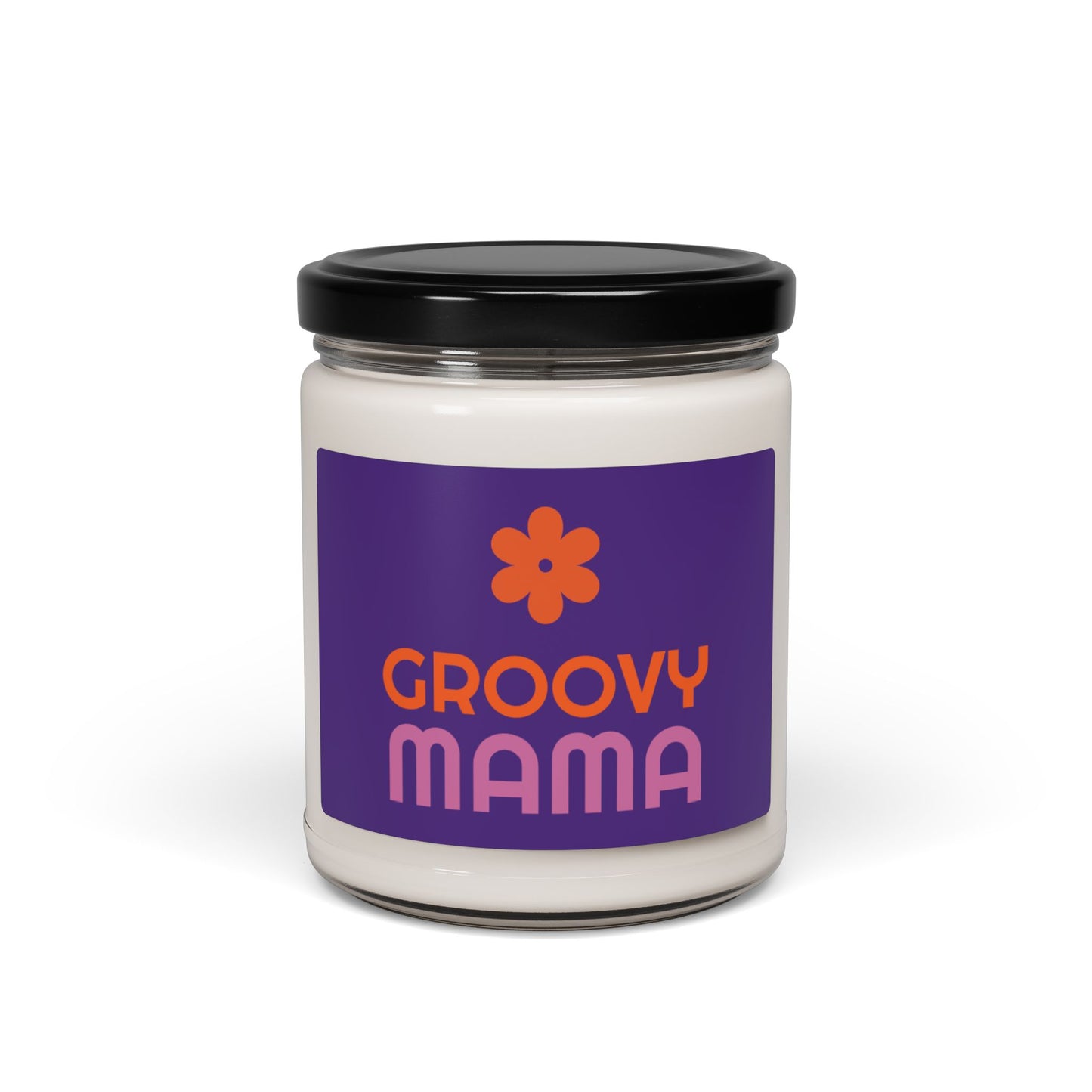 Groovy Mama Soy Wax Candle - Peace, Love, & Scents 9 oz