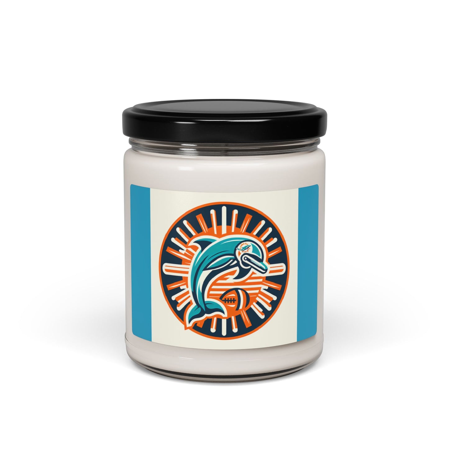 Miami Dolphins Soy Wax Candle - Ignite Your Team Spirit