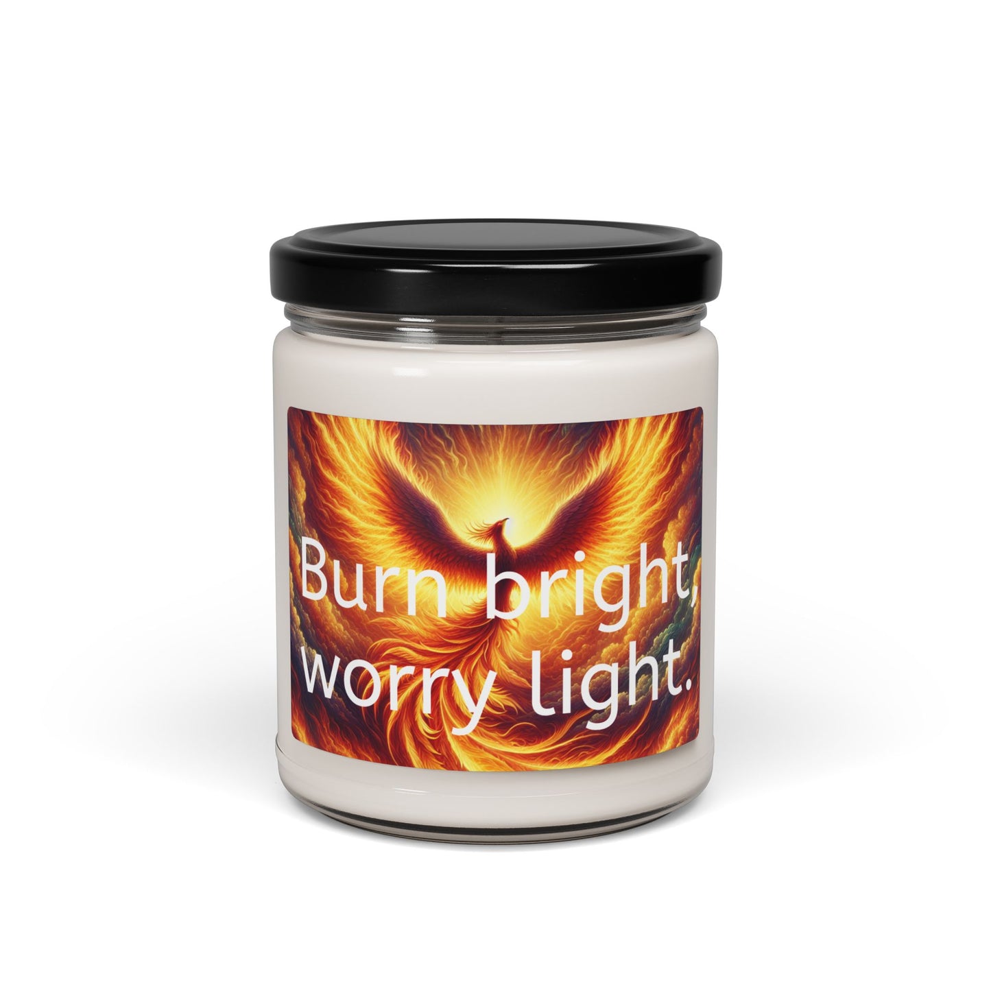 "Burn Bright, Worry Light" Soy Candle, 9oz | 10 Scents