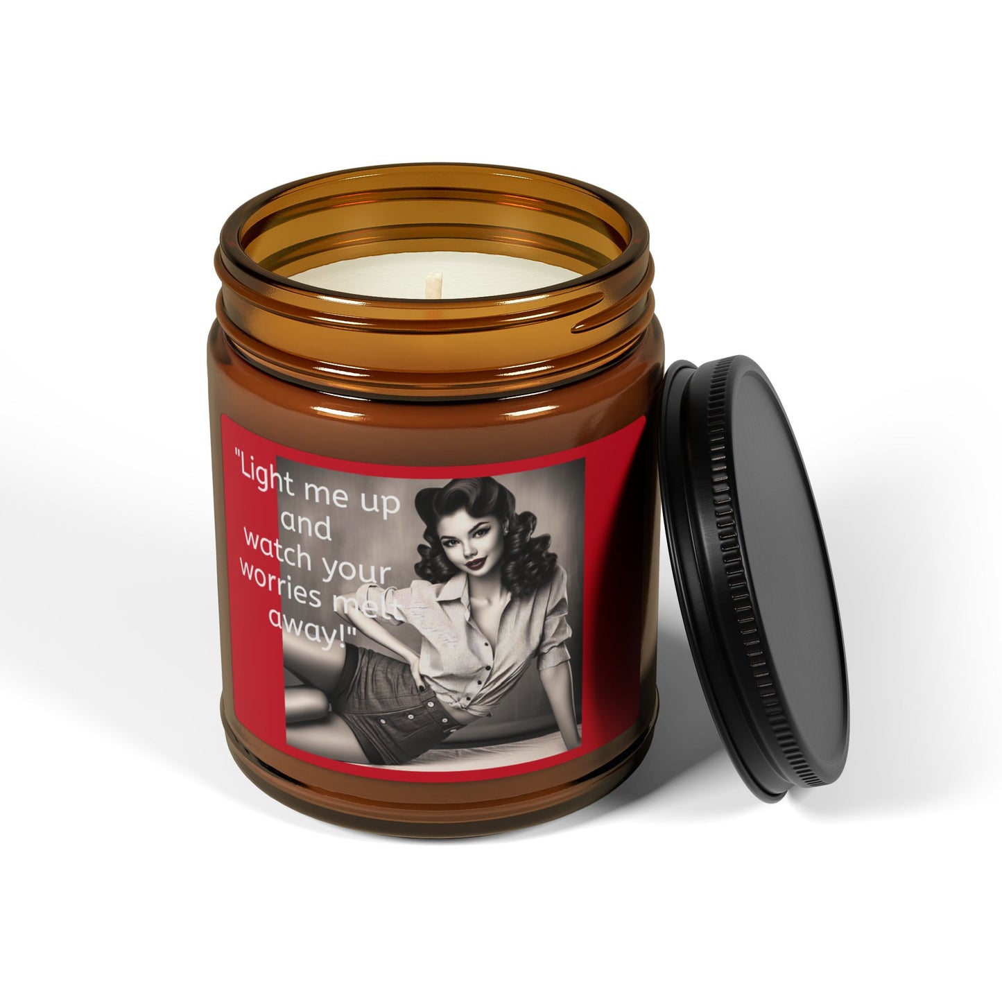 Pin-Up Girl Soy Wax Candle - Vintage Vibes, Modern Comfort