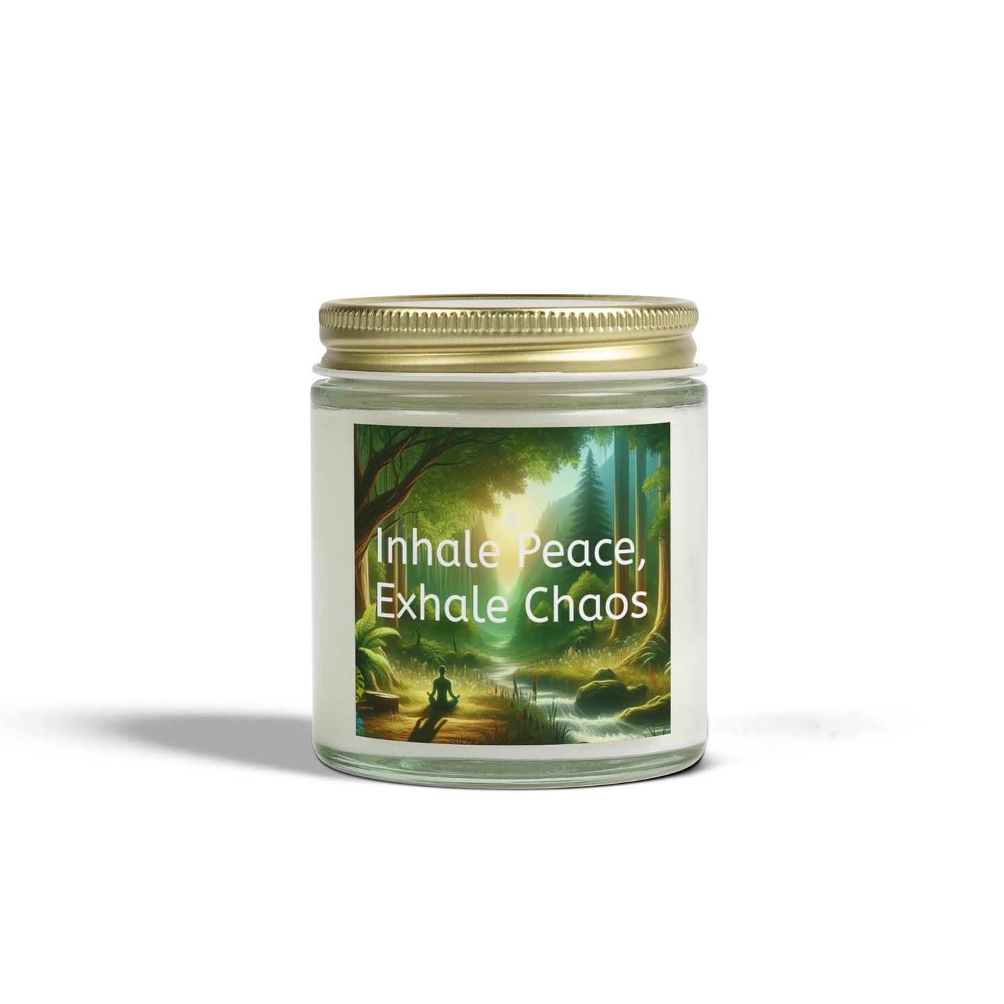 Powerful Quote Inhale Peace, Exhale Chaos Coconut Apricot Wax Candles | 9 Scents