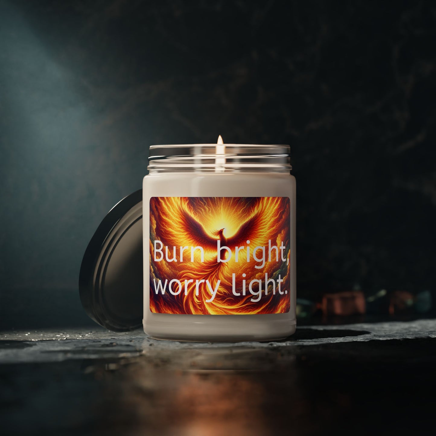 "Burn Bright, Worry Light" Soy Candle, 9oz | 10 Scents