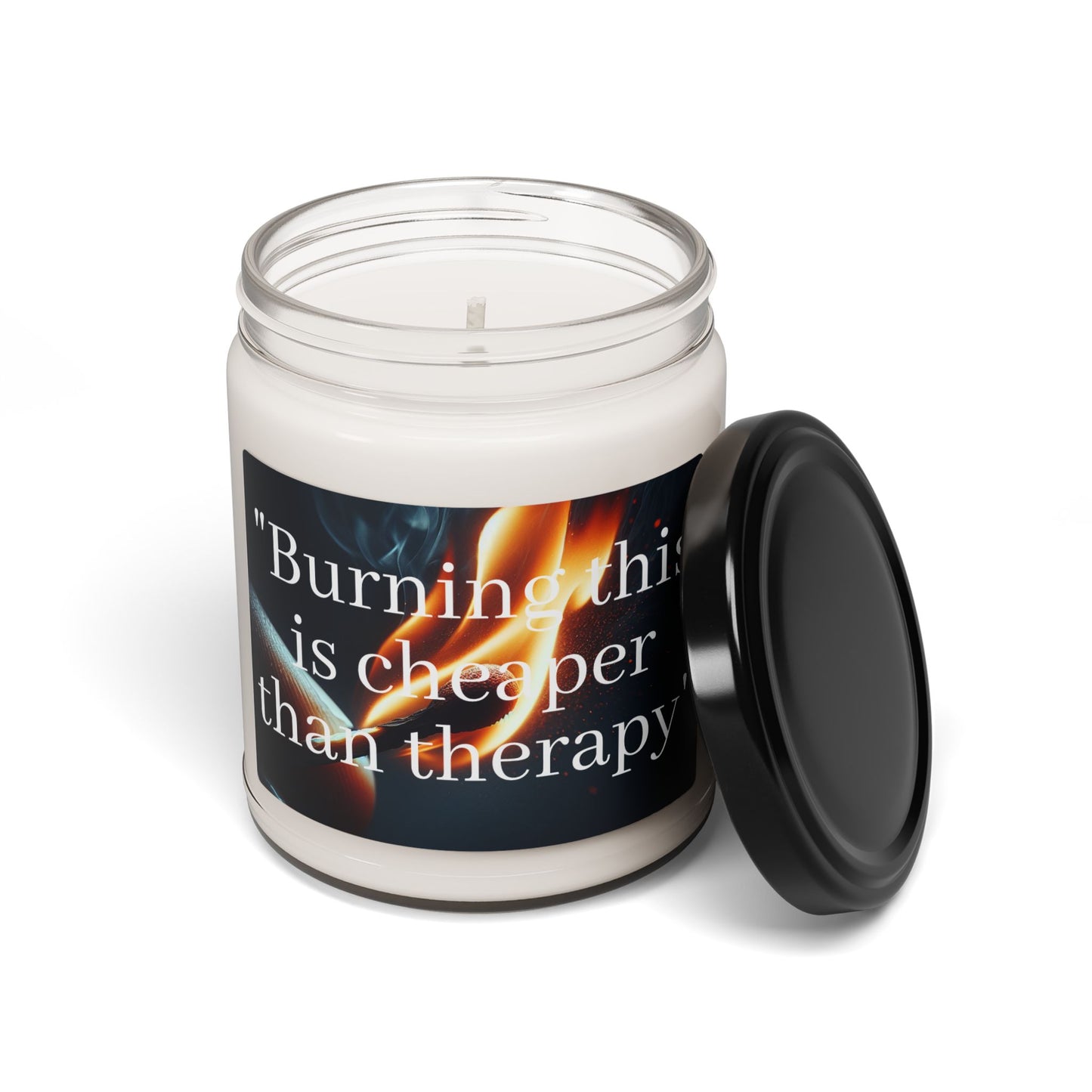 "Burning This is Cheaper Than Therapy" Scented Soy Candle, 9oz