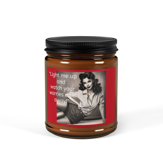 Pin-Up Girl Soy Wax Candle - Vintage Vibes, Modern Comfort