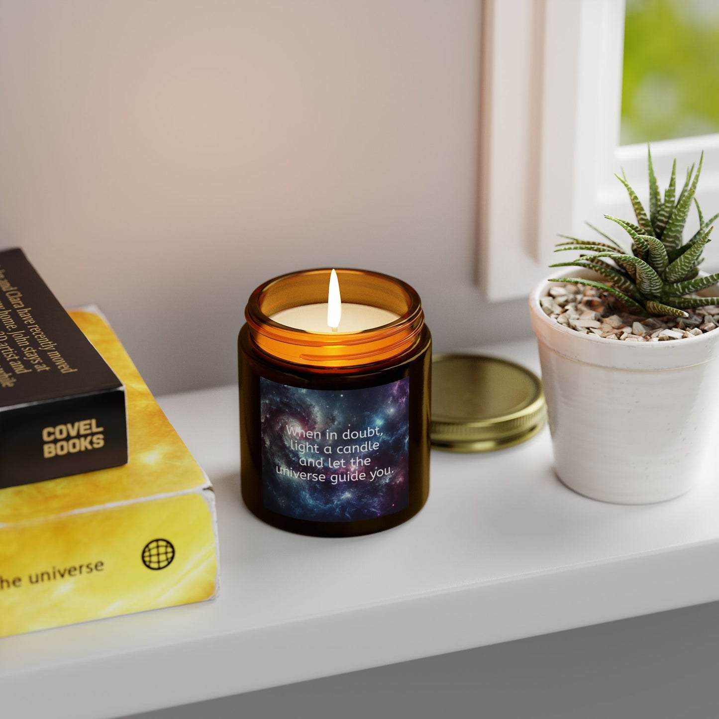 Premium Coconut Apricot Wax Candle – Eco-Friendly, Long-Lasting & Luxurious Scent